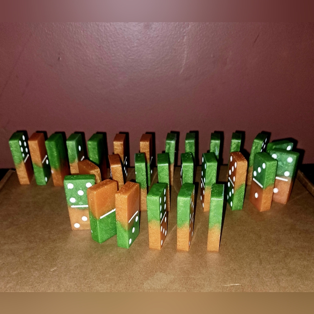 Handmade Resin Set Of Dominos